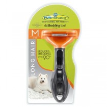 Escova Rasqueadeira Furminator Cães M - Pelo Longo